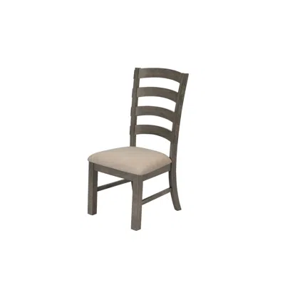 Best Quality Furniture **set Of 2** Wood And Linen Side Chairs In Brown