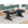 Best Quality Furniture Solid Wood Coffee Table In Dark Gray