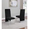 Best Quality Furniture Tufted Velvet Upholstered Dining Chair, 4 Colors To Choose (set Of 2) - Black