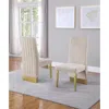 Best Quality Furniture Tufted Velvet Upholstered Side Chair, 4 Colors To Choose (set Of 2) - Cream