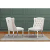 Best Quality Furniture Tufted Velvet Upholstered Side Chairs, 4 Colors To Choose (set Of 2) - Cream 635