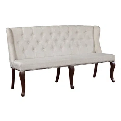 Best Quality Furniture Upholstered Bench In Cappuccino
