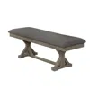 Best Quality Furniture Upholstered Bench, Gray