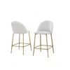 Best Quality Furniture White Counter Height Chairs (set Of 2)