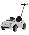 Best Ride On Cars Fiat 500 Push Cart In White