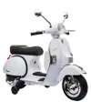 Best Ride On Cars Vespa Scooter 12v Powered Ride-on In White