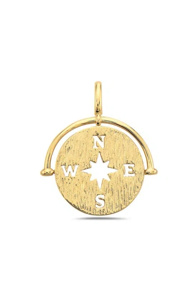 Best Silver 14k Compass Pendant In Gold
