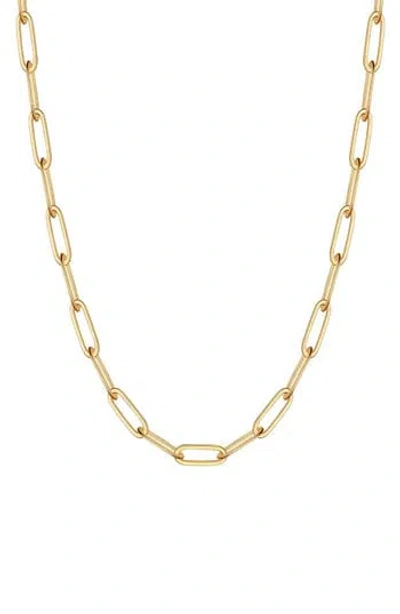 Best Silver 14k Yellow Gold 4.5mm Paper Clip Chain Necklace