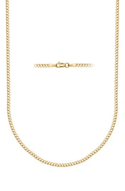 Best Silver 14k Yellow Gold 8mm Cuban Chain Necklace