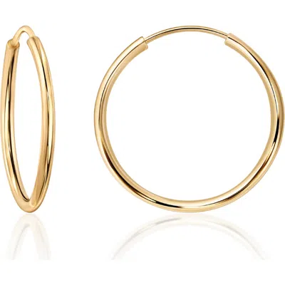 Best Silver 14k Yellow Gold Endless Hoop Earrings