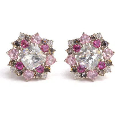 Best Silver Cubic Zirconia Stud Earrings In Multi