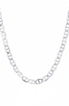 BEST SILVER FLAT MARINER CHAIN NECKLACE