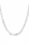 Best Silver Flat Mariner Chain Necklace In Silver