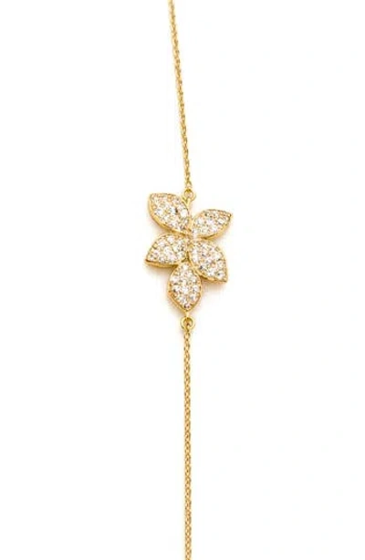 Best Silver Moissanite Flower Bracelet In Gold