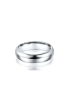Best Silver Plaid Dome Band Ring In Silver