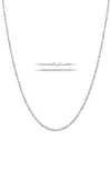 Best Silver Rope Chain Necklace In Silver