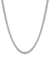Best Silver Sterling Silver Curb Link Necklace In Silver