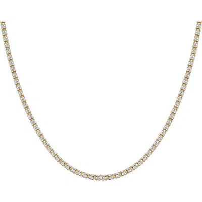 Best Silver Two Tone Two Row Cubic Zirconia Tennis Necklace
