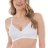 Bestform Floral Jacquard Wireless Soft Cup Bra- 5006222 In White