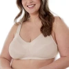 Bestform Satin Trim Wireless Cotton Bra With Unlined Cups-5006715 In Neutral