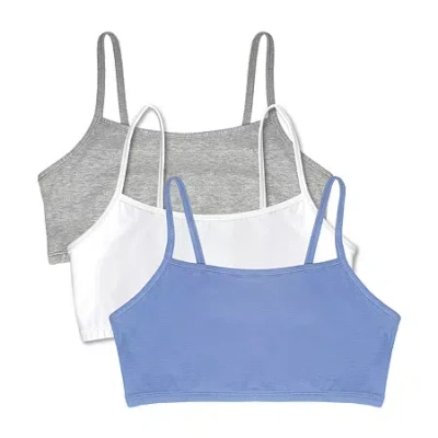 Bestform Spaghetti Strap Cotton Pullover Sports Bra 3pk - 5009036pp In Blue