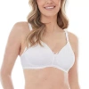 Bestform Striped Wireless Cotton Bra With Lightly-lined Cups-5006248 In White