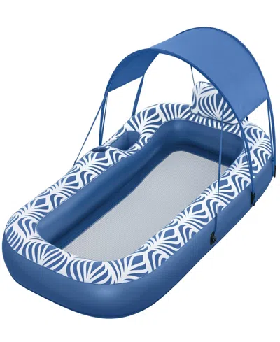 Bestway H2ogo Comfort Plush Shaded Pool Lounge Float In Multi
