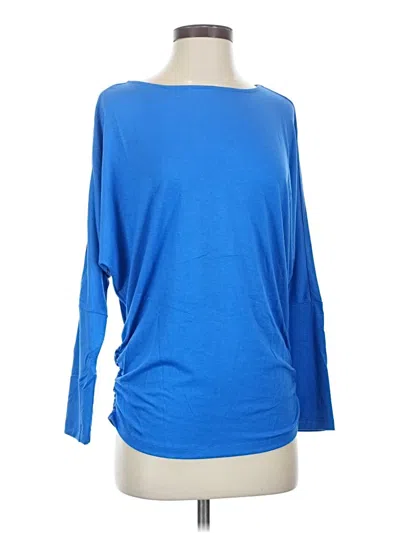 Pre-owned Betabrand 3/4 Sleeve T-shirt In Blue