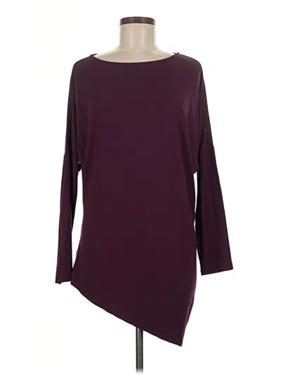 Pre-owned Betabrand 3/4 Sleeve T-shirt In Burgundy