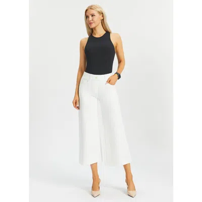 Betabrand 7 Pocket Dpyp Dress Pant Yoga Pant Crop Wide In White