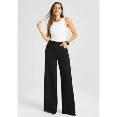 Betabrand 7-pocket Dpyp Dress Pant Yoga Pant | Wide In Black