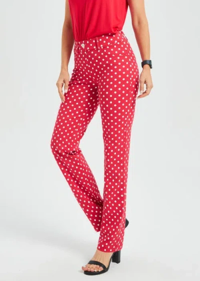 Betabrand 7 Pocket Dpyp Dress Pant Yoga Pants Straight Leg In Red
