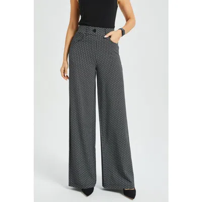 Betabrand 7 Pocket High Waist Dpyp Dress Pant Yoga Pants Wide Leg In Black