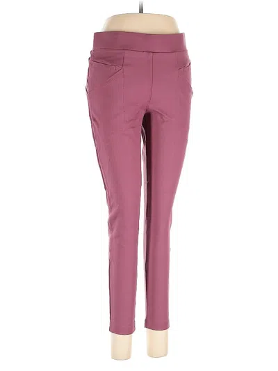 Pre-owned Betabrand Active Pants In Burgundy