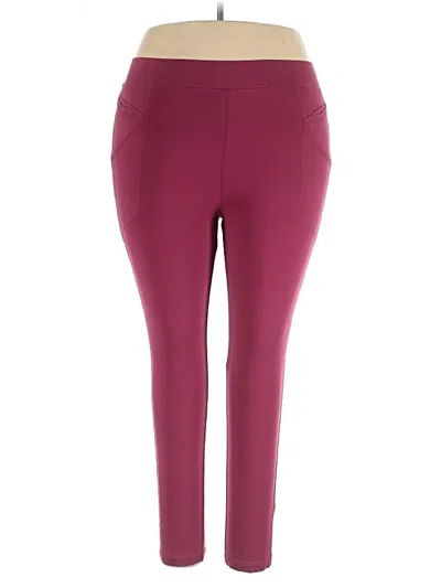 Pre-owned Betabrand Active Pants In Burgundy