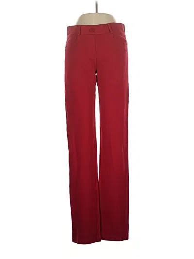 Pre-owned Betabrand Active Pants In Burgundy