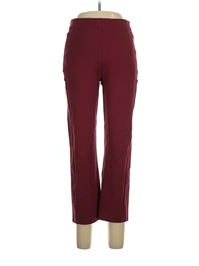 Pre-owned Betabrand Active Pants In Burgundy
