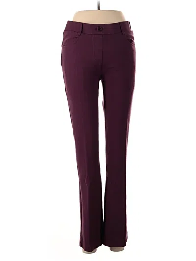 Pre-owned Betabrand Active Pants In Burgundy