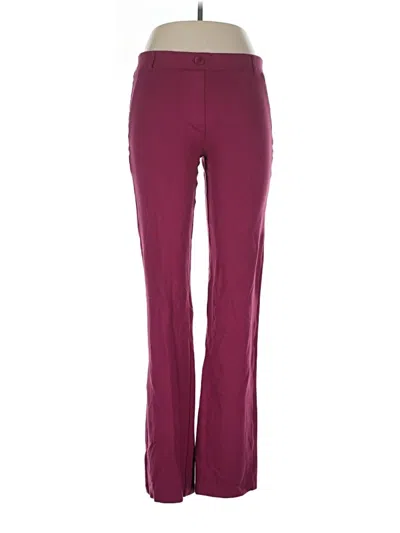 Pre-owned Betabrand Active Pants In Burgundy