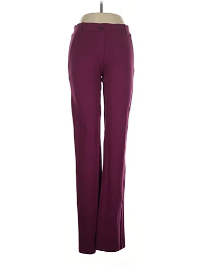 Pre-owned Betabrand Active Pants In Burgundy