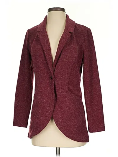 Pre-owned Betabrand Blazer Jacket In Burgundy