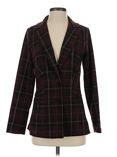 Pre-owned Betabrand Blazer Jacket In Burgundy