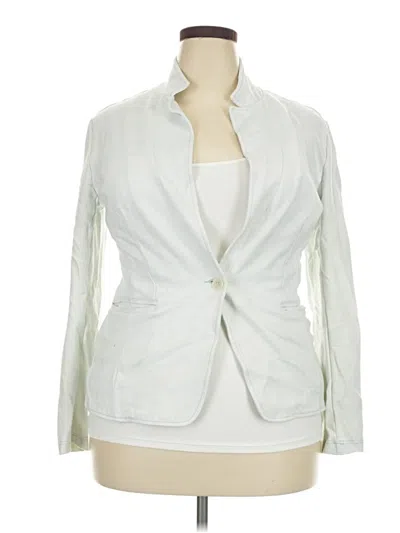 Pre-owned Betabrand Blazer Jacket In White