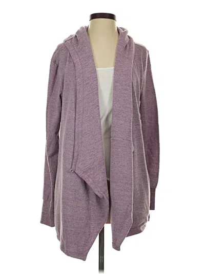 Pre-owned Betabrand Cardigan Sweater In Purple