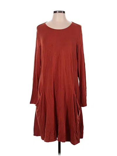Pre-owned Betabrand Casual Dress In Burgundy