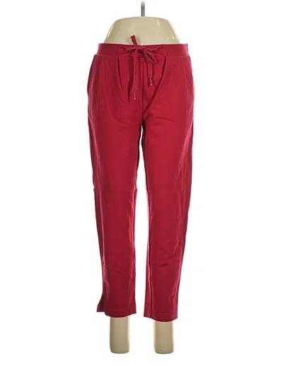 Pre-owned Betabrand Casual Pants In Burgundy
