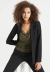 Betabrand Classic Blazer Stretch Ponte In Black