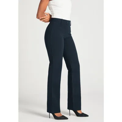 Betabrand Classic Dpyp Dress Pant Yoga Pants | Straight In Blue