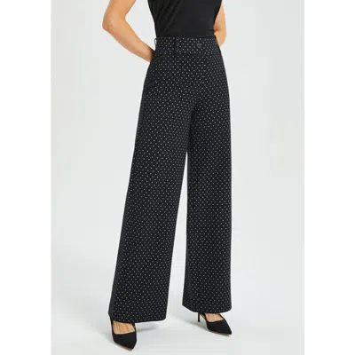 Betabrand Classic High Waist Dpyp Dress Pant Yoga Pants Wide Leg In Black