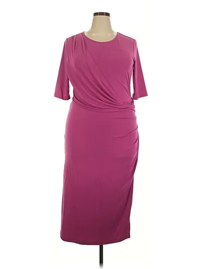 Pre-owned Betabrand Cocktail Dress In Burgundy